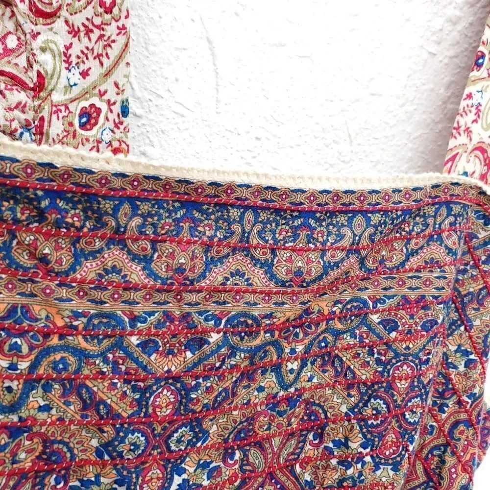 NWT HAUTE HIPPIE Paisley Embroidered Tiered Ruffle Maxi Dress - Picture 5 of 16